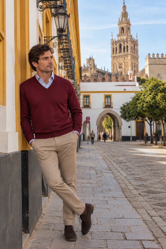 Jersey Pico Burdeos
