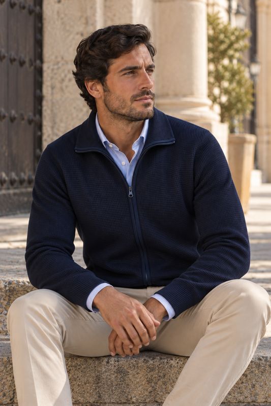 Cárdigan Azul Marino