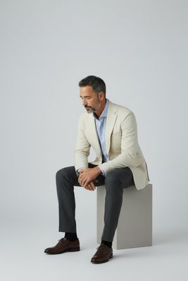 Americana Lino Blanca