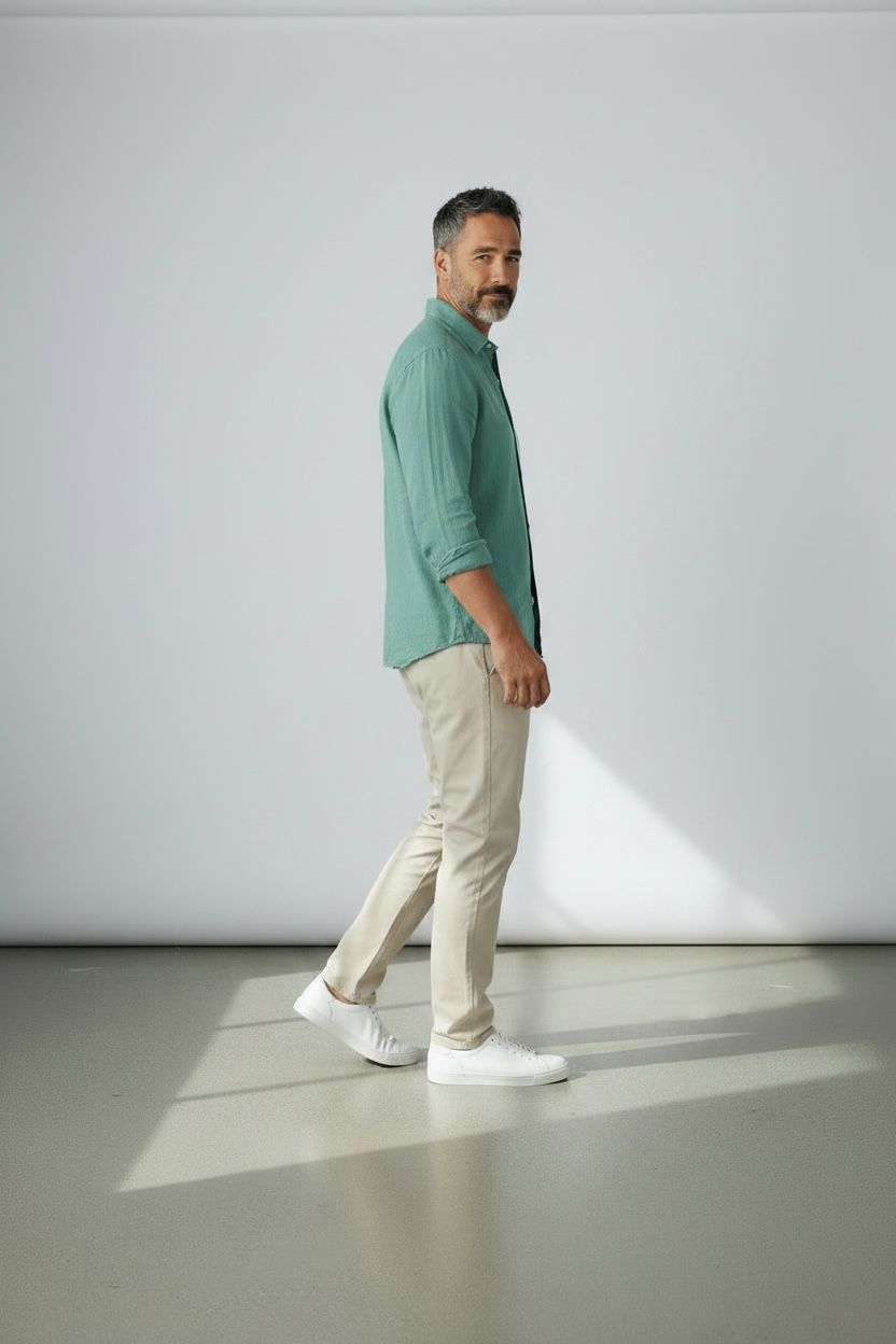 Camisa Lino - Verde