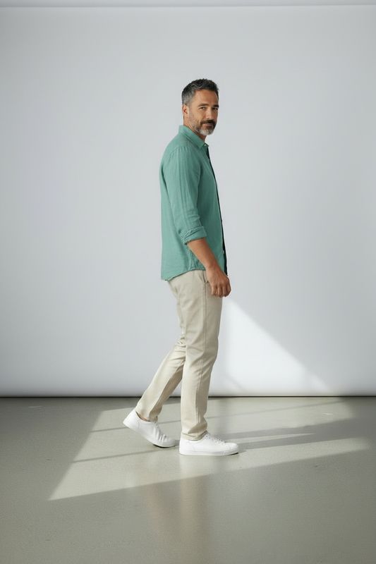 Camisa Lino - Verde