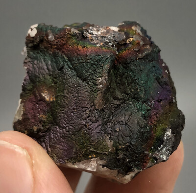 Quartz With Color Changing Iridescent Hematite