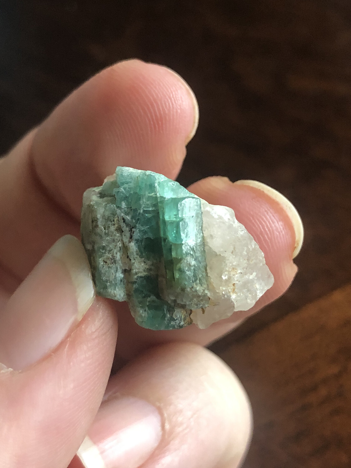 Emerald Cluster In Quartz