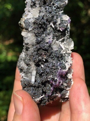 Tetrahedrite With Fluorite And Chalcopyrite