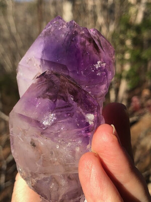 Double Terminated amethyst