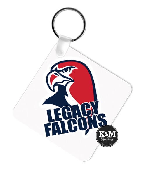 Leather Keychain - Falcons