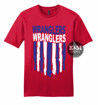 Legacy Wranglers Flag, Color: Red, Size: Youth XS