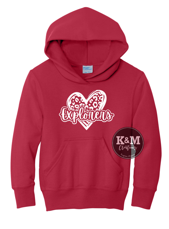 SWEATSHIRT Explorers Cheetah Heart