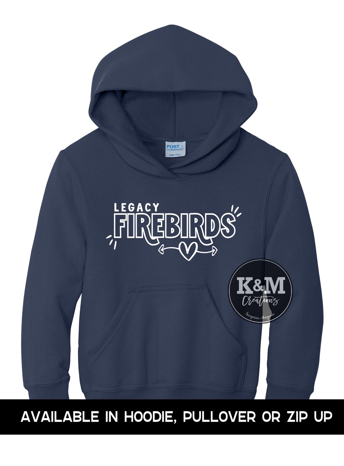 SWEATSHIRT Legacy Firebirds Retro Heart