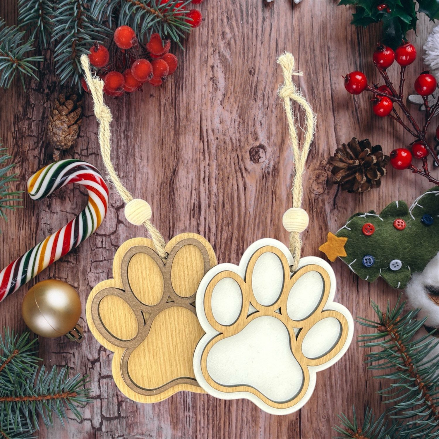 Paw Print Ornament