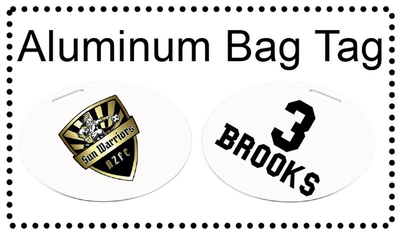 Warriors AZFC -  Aluminum bag tag