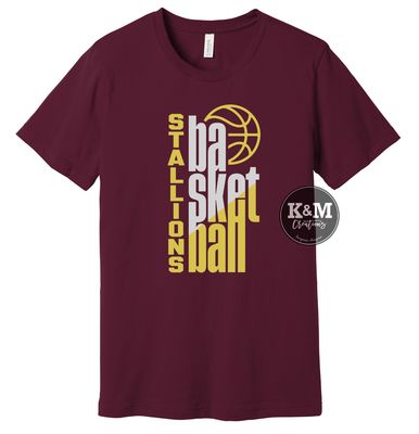 SRHS - Stallions Basketball Stacked