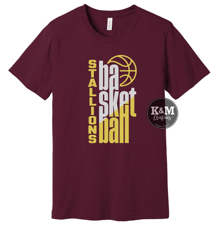 SRHS - Stallions Basketball Stacked