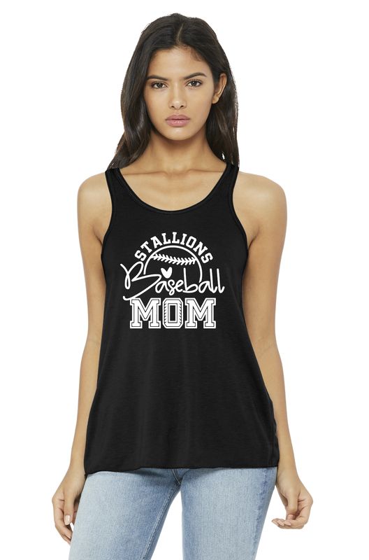 TANK TOP - SRHS - Stallions Baseball Mom with Ball