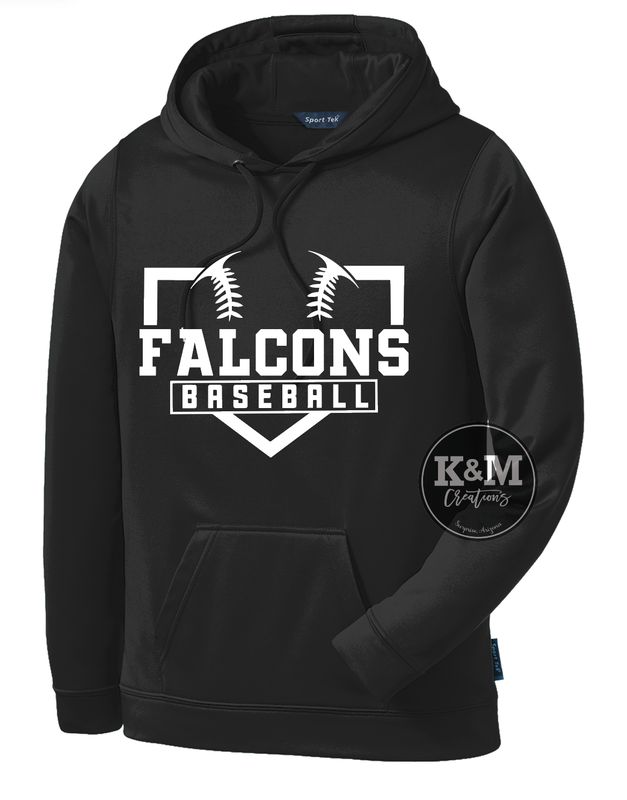 Falcons Baseball Ball + Plate Sweatshirt