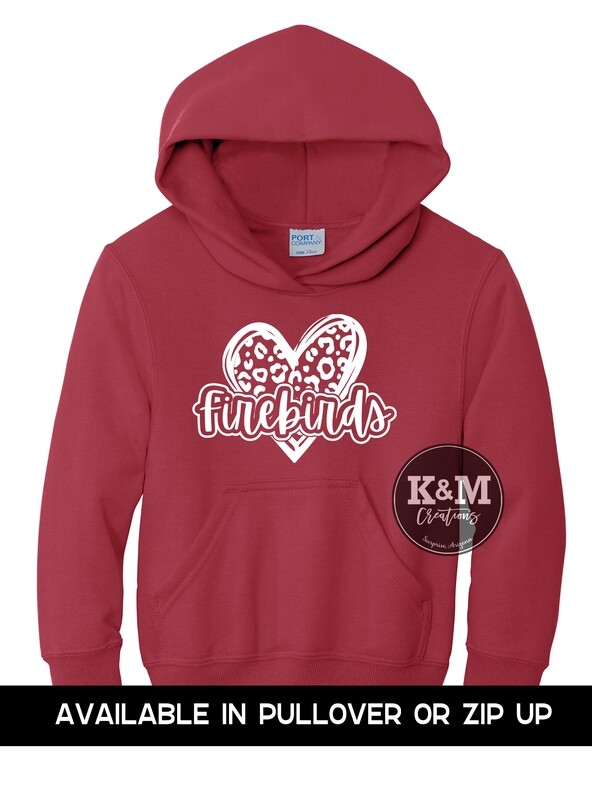 SWEATSHIRT Legacy Firebirds Cheetah Heart