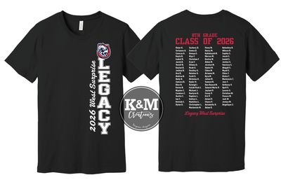 Legacy Wranglers 8th Grade Class Shirt