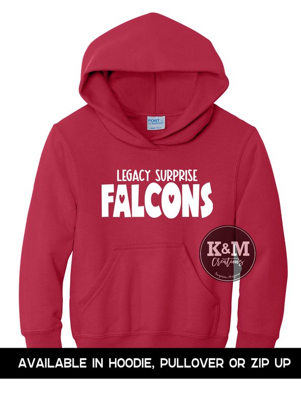 SWEATSHIRT Legacy Falcons Bubble Heart