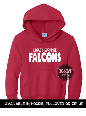 SWEATSHIRT Legacy Falcons Bubble Heart