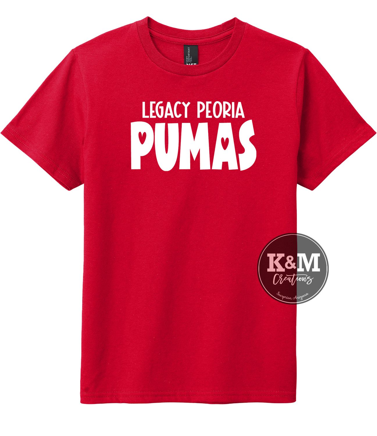 Legacy Pumas Bubble Heart