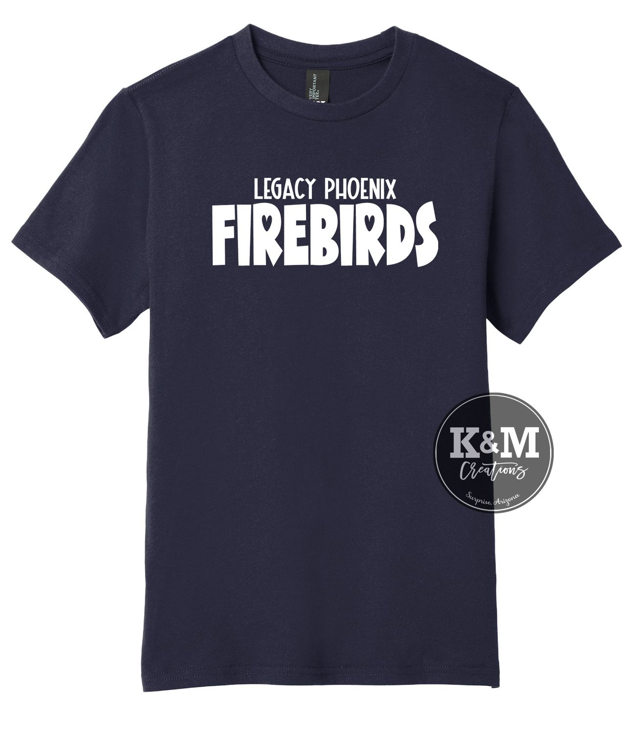 Legacy Firebirds Bubble Heart