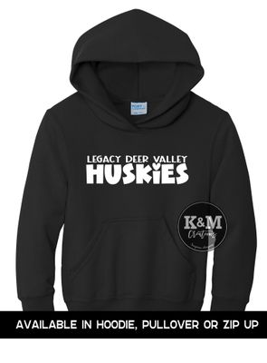 SWEATSHIRT Legacy Huskies Bubble Heart