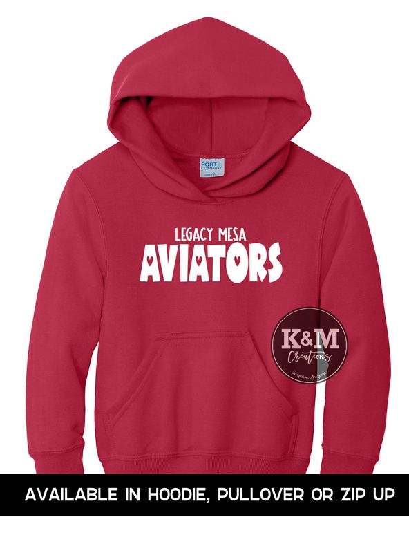 SWEATSHIRT Legacy Aviators Bubble Heart