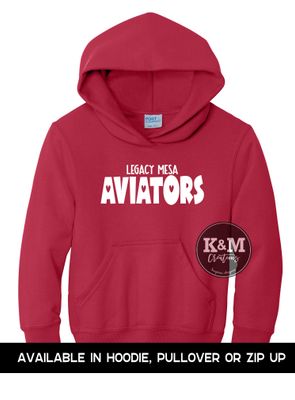 SWEATSHIRT Legacy Aviators Bubble Heart