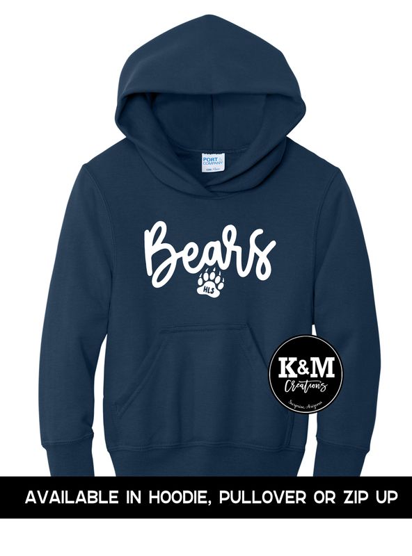 HLS SWEATSHIRT - Bears Script