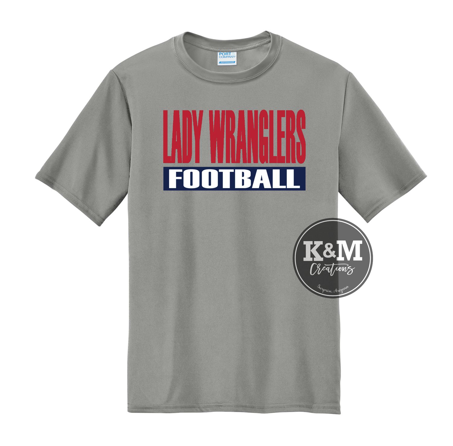Lady Wranglers Flag Football Gray
