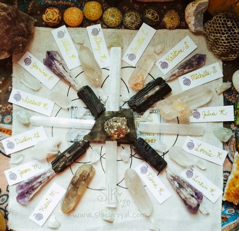 Cards for your Reiki box or crystal grid, blank write the name of your recipient and then place in your grid or box quantity 25 cho ku rei