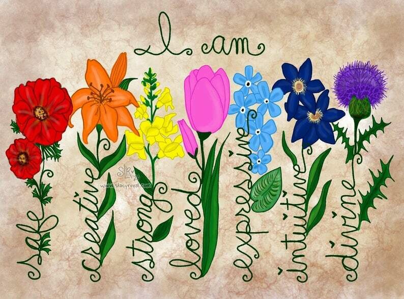 Chakra Flower Empowerment Sticker Infused With Beautiful Reiki Healing Energy