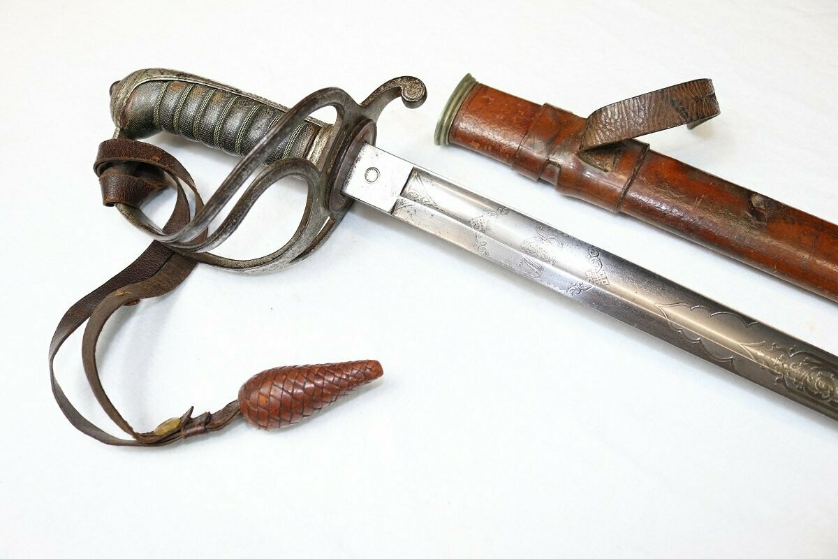 Late-Victorian Royal Artillery Officer's sword With Initials