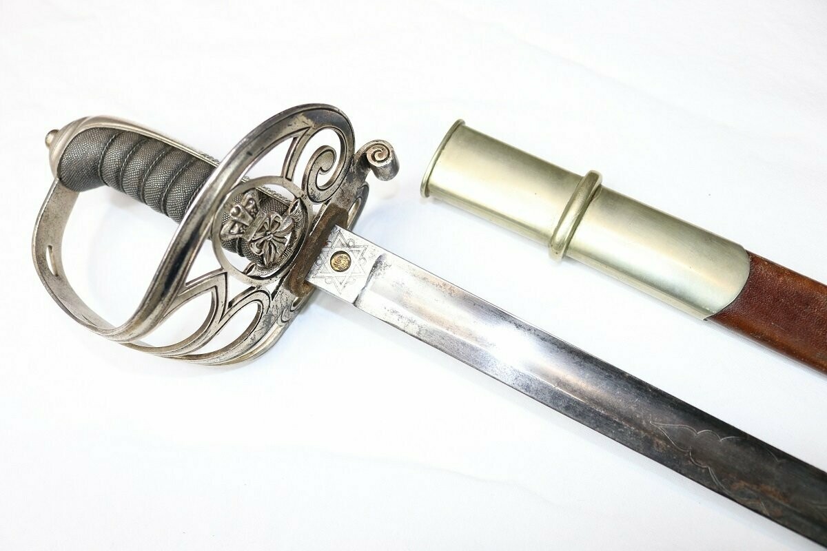 Wilkinson Rifles Officer's Sword in Leather Scabbard