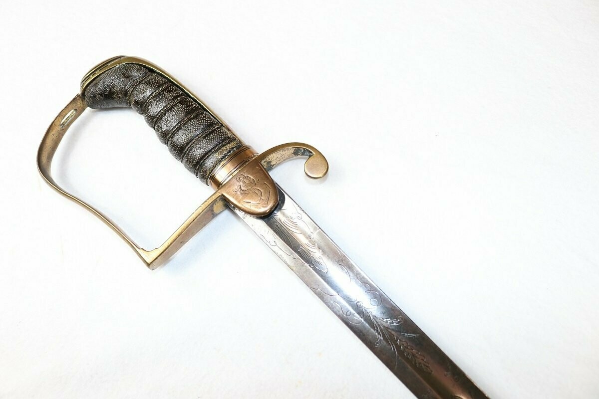 Napoleonic Era Royal Navy 1805 Pattern Warrant Officer's Spadroon