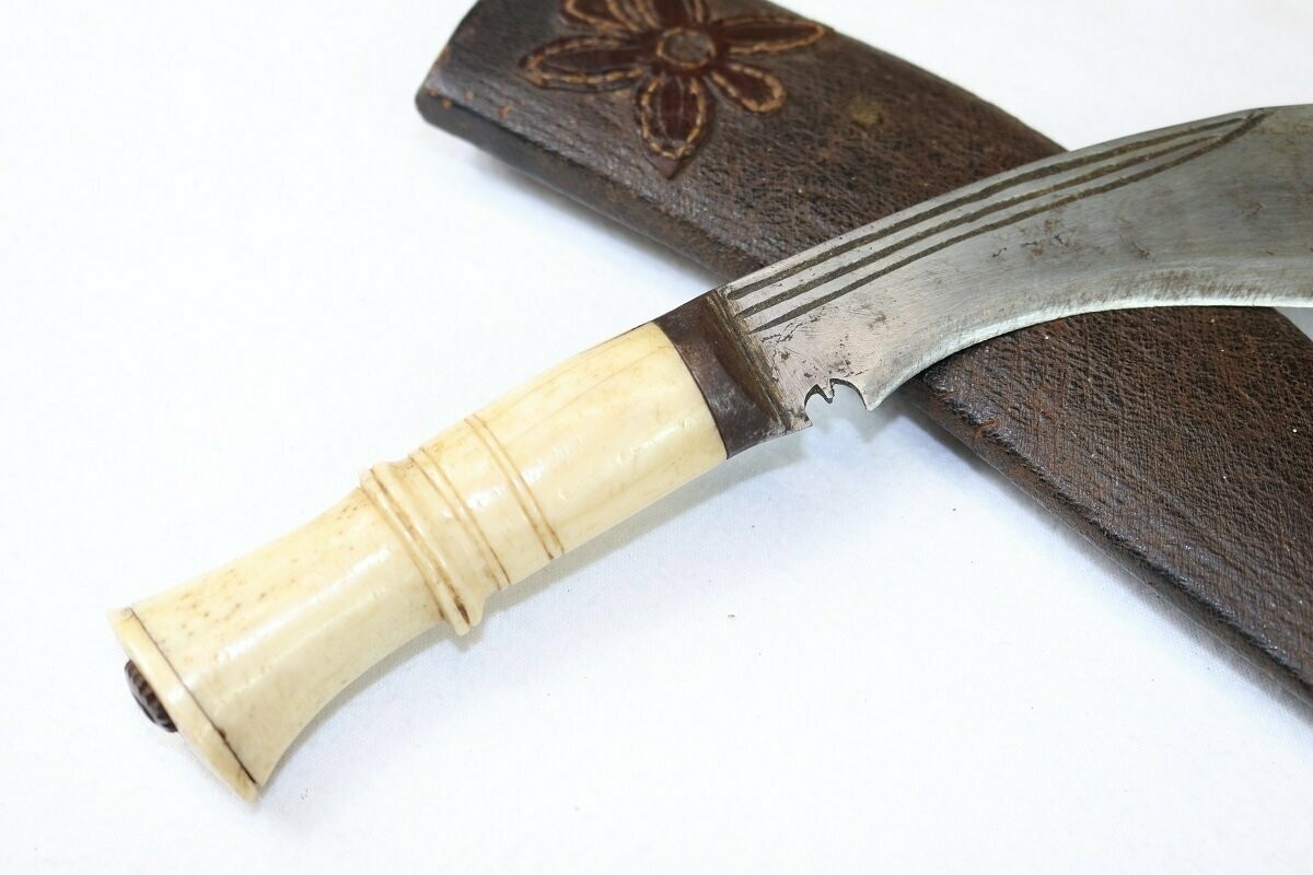 Vintage Kukri With Bone Grip