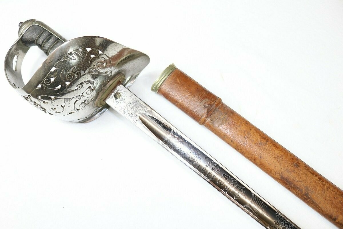 Victorian East Yorkshire Reg Officer's Sword by Pillin