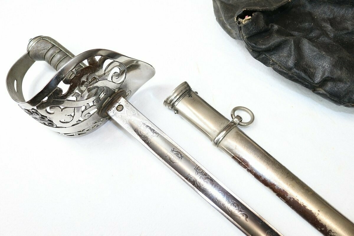Victorian 1895 Pattern Infantry Officer's Sword By Thurkle With Officer's Initials