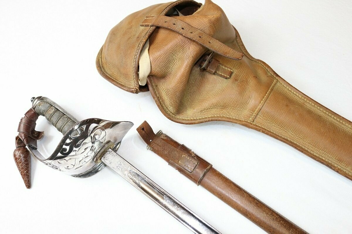 Edwardian Infantry Officer's Sword Carried by Two Notable Officers of WW1 & WW2