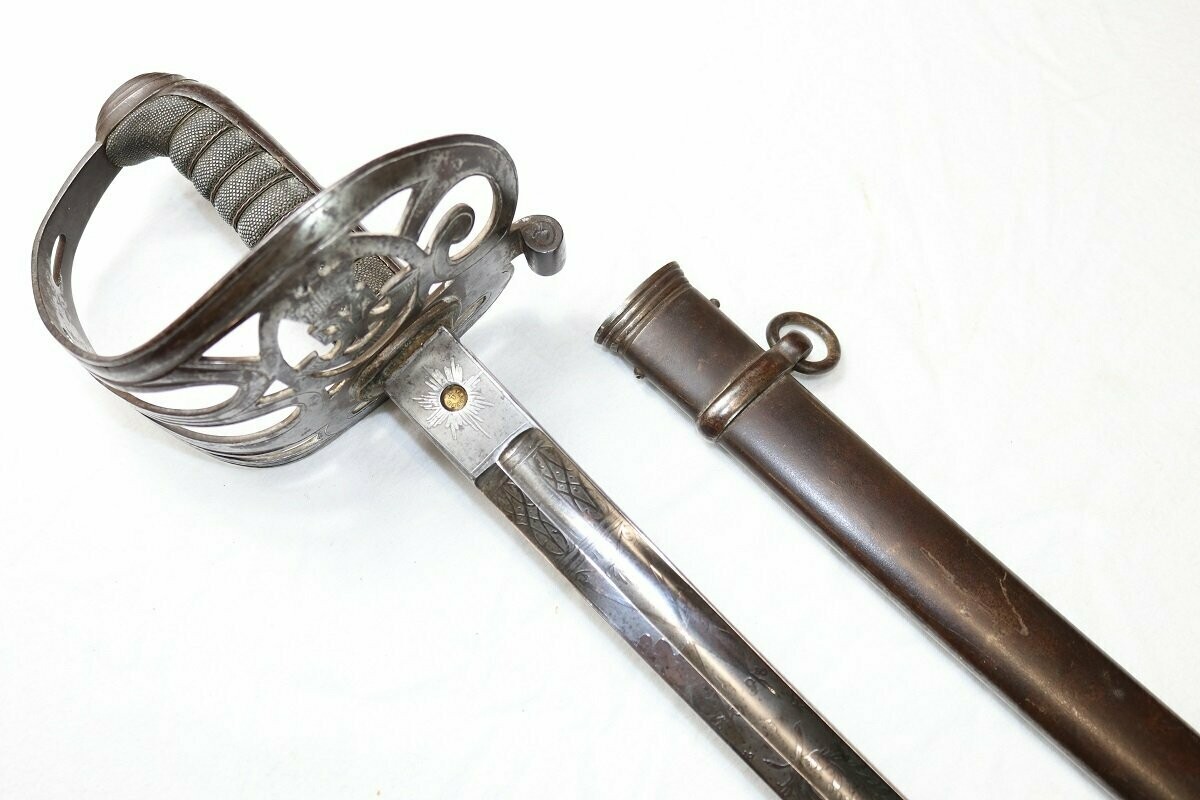 Mid-Victorian Rifle Volunteers Officer's Sword Retailed By Maxwell