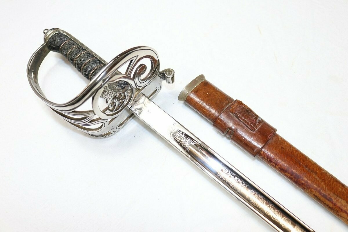 Edward VII Rifles Officer's Sword With Wilkinson Trade Blade