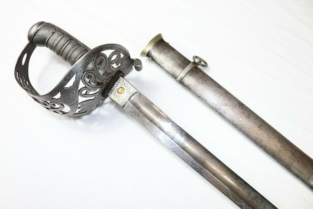 Victorian Heavy Cavalry Officer's Sword by Wilkinson with Initials