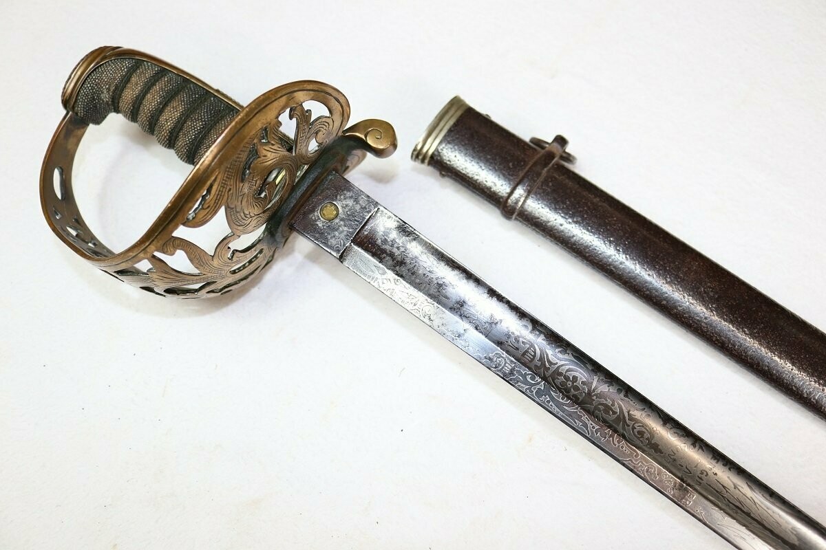Extra-Long Royal Engineers (Cheshire Volunteers) Officer's Sword By Thurkle
