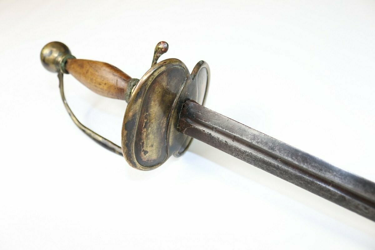 18thC Brass-Hilted Continental Smallsword