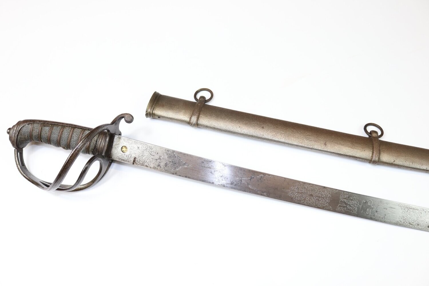 Rare Victorian 'Flat Solid'-Bladed Royal Artillery Officer's Sword