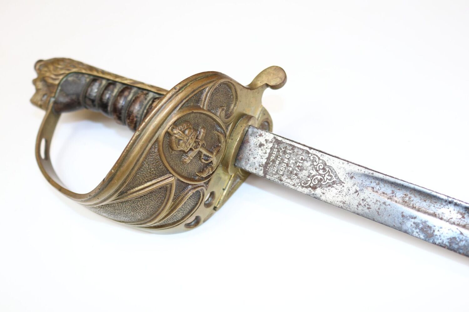 WW2 Royal Navy Officer's Sword - G. M. Bradley