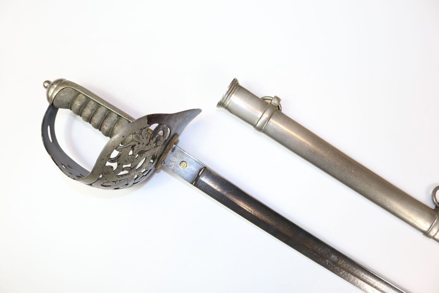 Unusual Rifle Volunteers blade by Mole with 1895 Hilt
