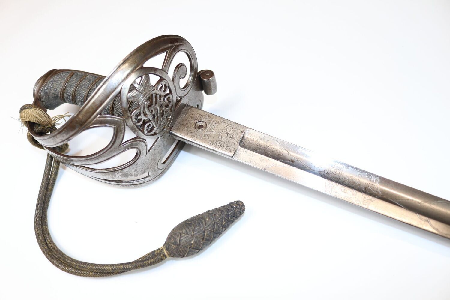 Unique Variant West Yorkshire Artillery Officer's Sword with Initials