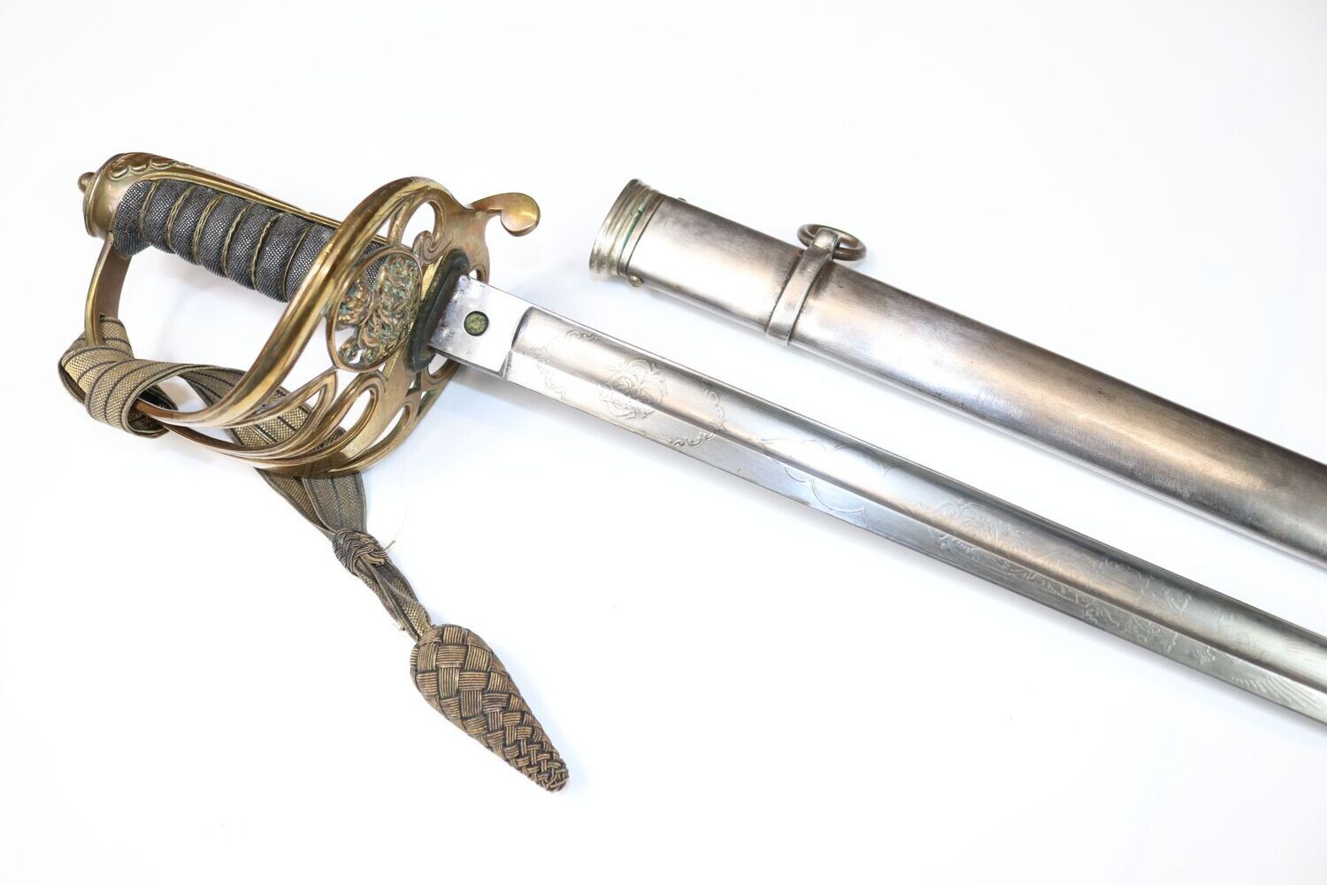 Late-Victorian Bengal Medical Officer's Sword with Initials