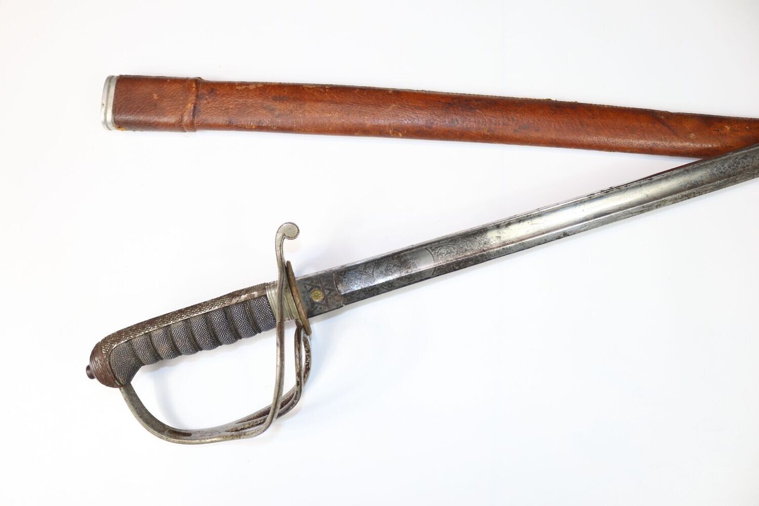 Royal Artillery Officer's Sword by Pillin with Initials
